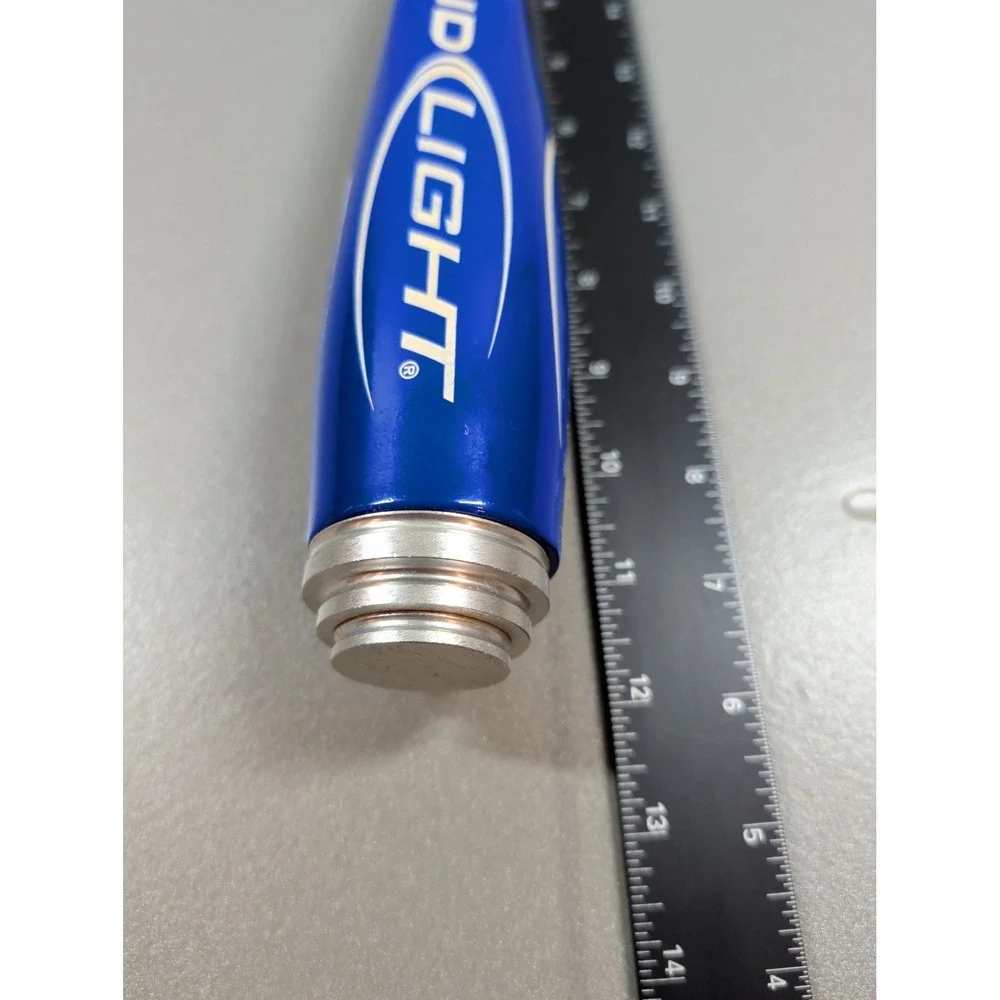 Bud Light Beer Tap Handle Blue Silver‎ Bar Kegerator Draft Faucet 7 Inch